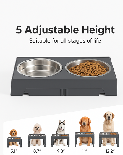Mydearwoofy™ High quality adjustable postura bowl